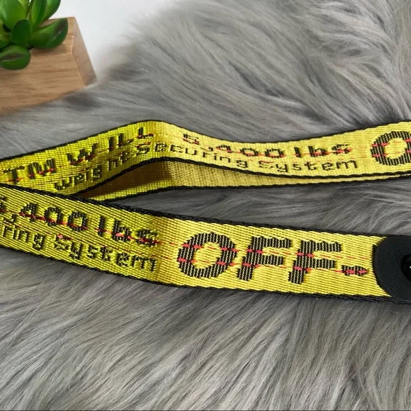 Off White inspired 3D Industrial KeyChain Strap Lanyard - Picture 2 of 7